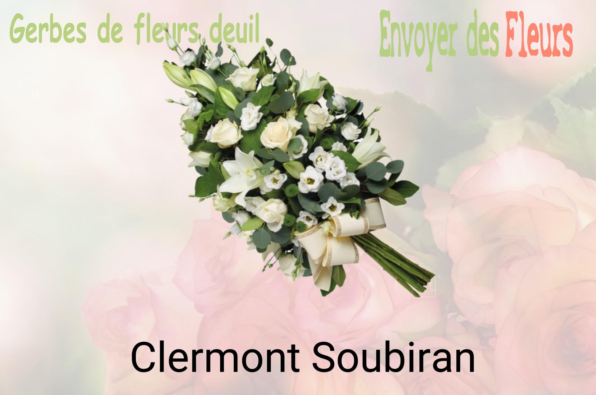 Gerbe de fleurs de deuil livrée à Clermont-Soubiran